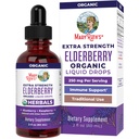 MaryRuth Organics Elderberry Syrup Extra Strength, USDA Organic Elderberry, Sugar Free Adults & Kids Immune Support Supplement for Ages 1+, Clean Label Project Verified®, Vegan, 글루텐 무료, 2 Fl Oz