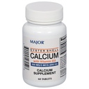 비타민 D3 500 mg/5 mcg (200 IU)를 가진 주요 Oyster 포탄 칼슘 - 칼슘 보충교재 - 60의 정제