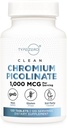 유형 Zero Clean Chromium Picolinate 정제 (120 서빙, 1,000 MCG 서빙) - Non-GMO, 글루텐 무료