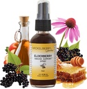 Mickelberry Gardens Elderberry Honey Propolis Throat Spray - 어린이 및 성인을위한 자연 면역 지원 및 스로트 코트 (2 온스)