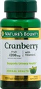 Nature's Bounty Cranberry 과일 4200mg 플러스 비타민 C, 120 Softgels (팩의 1)