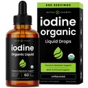 유기 Iodine 액체 하락 - 여성 & 남자를 위한 250 mcg 요오드 보충교재 - 칼륨 Iodide 해결책 250 mcg - 590 서빙 - 갑상선, 호르몬 & 신진 대사 지원 - 비 GMO, Vegan NPN 80119762