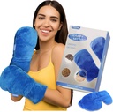CREATRILL Microwavable 치료 Mittens Raynauds 관절염 손가락 통증 완화를 위한 자연적인 비 향기로운 장갑 Moist 열 치료