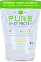 STRONGER FASTER HEALTHIER 바닐라 Whey 단백질 분말, 31.6 OZ
