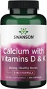 비타민 D & K 100 캡슐을 가진 Swanson Tricalcium Complex
