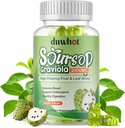 Soursop Gummies 2000MG의 성인을 위한 Soursop 잎 & 과일 추출물, Immune 지원을 위한 Soursop 과일 w/Vitaminc C, 산화 방지제 및 소화 원조, 채식주의자, 60 조사