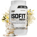 Nutrex 연구 IsoFit Whey Protein Powder 즉시 100 % Whey Protein Isolate (30 서빙 팩 1), 바닐라 콩 아이스크림)