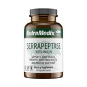 NutraMedix Serrapeptase는 여성 & 남자를 위한 Proteolytic 소화 효소를 가진 보충교재 - Gut 건강 & 합동 지원을 위한 Inulin Prebiotic 섬유 - 낙농장, Soy & 글루텐 자유로운 (120의 캡슐)