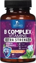 B Complex Vitamins 캡슐 - 비타민 B12 B6 B100 C Biotin Folate & Folic Acid - 심장, 뇌 및 신경 지원을위한 보충 - 면역 및 에너지 지원을위한 슈퍼 완전한 B-Complex - 60 캡슐