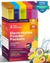 KEY NUTRIENTS Electrolytes Powder Packets No Sugar - 5 맛있는 맛의 Hydration Packets 40 팩 - 글루텐 무료 전해질 분말 패킷