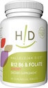 Hallelujah 다이어트 B12, B6 & Folate 다이어트는 체리 맛있는 하위 언어 비타민 (60 정제)