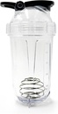 믹서 셰이커 병, 500ml/16oz의 접지 닦은 기계 안전, Shatterproof의 휴대용 전 운동 호리한 단백질 음료 컵, 혼합 칵테일 크리스마스, 남성 여성을위한 선물, 성인을위한 흰색 코끼리 선물