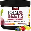 FORCE FACTOR Total Beets Beet Root Powder with Energy, NO3-T® Nitrates to Support Circulation, 혈압, 혈액 흐름 및 체력 - Plus Green Tea Extract. 슈퍼 푸드 보충, 30 서빙