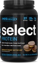 PEScience Select Protein Powder, Whey and Casein Blend, 여성과 남성, 낮은 칼로리, 낮은 차브, Keto Friendly, 글루텐 무료 - 초콜릿 땅콩 버터 컵 - 27 서빙