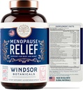 Menopause는 여자를 위한 보충 교재 - Chastebrry를 가진 Windsor 식물 Multivitamin, 뜨거운 섬광을 위한 까만 Cohosh, 여자를 위한 Menopause 기복 및 호르몬 균형 - 60 자연적인 황체 호르몬 에스트로겐 알약