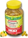 오메가 3 1000mg- 물고기 기름 60 softgels (1의 포장)