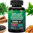 Shilajit 순수한 Himalayan 9000MG, Ashwagandha 2000MG, Rhodiola Rosea 1000MG, Panax Ginseng 1500MG, Turmeric 500MG, Gingko Biloba 500MG, Sting Nettle 250MG, Cordyceps 버섯 500MG