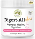 Digestive Enzymes & Prebiotic Fiber - 4 Oz - Digestive Health, Anti Diarrhea & Gut Support를 위한 매일 Cat & Dog Probiotics