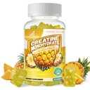 Creatine Monohydrate Gummies Complex for Men & Women - 고급 공식 W/L-Taurine + 비타민 B12, 설탕 무료 Chewable 보충교재, 90 파인애플 Gummies