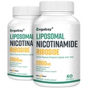 Orgabay Liposomal 니코틴 아미드 Riboside 2000 MG TMG 및 Pterostilbene, NAD + 부스트, 건강한 시효, 120 조사