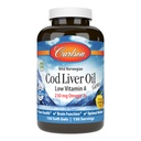 Carlson - Cod Liver Oil Gems, 낮은 비타민 A, 230 mg Omega-3s, 노르웨이, 야생 잡초, 지속 가능한 Sourced, 150 Softgels