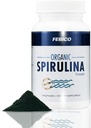 프리미엄 유기 Spirulina 분말- Vegan, Enriched 비타민 B12 Complex, Phycocyanin, 에너지 부스트, 비 GMO, 글루텐 무료 & 비 Irradiated, USDA, Naturland, Halal 공인 100g