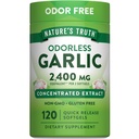 자연의 진실 무취 마늘 2400 mg | 120 Softgels | 추출 알약 | Non-GMO, 글루텐 무료 보충