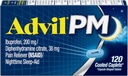 Advil PM Caplets 120 ea (팩 3)