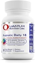 Quantum Nutrition Labs Probiotic Daily 18 - 여성 및 남성에 대한 소화 건강, Probiotics for Women and Men with Lactobacillus Acidophilus, 건강한 Gut Microbiome을위한 Reuteri - 30 채식 캡슐