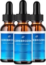 Cerebrozen Tinnitus Ear Drops - Cerebrozen 24, Cerebrozen Liquid Drops, Cerebrozen 리뷰, 귀 구호를위한 Cerebrozen Drops (3 팩 - 180 ML)