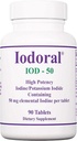 Optimox Iodoral 50 mg 보충교재 - 칼륨 Iodide 정제, 높은 힘 Iodine 보충교재, 갑상선 지원, 비타민 & 무기물 - 90 조사