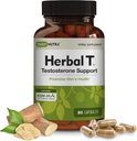 DailyNutra 초본 T 남성 건강 공식 보충 Endurance, 활력, & 건강한 노화 - KSM-66 Ashwagandha, Tongkat Ali, Tribulus, Eleuthero, & Horny Goat Weed (90 캡슐)