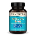 Dr. Mercola Krill Oil for Kids - 320 mg Krill Oil - MSC 인증 - 뇌 및 신체 개발 지원 - 흡수를위한 포스 지질 양식 - 비 GMO, 글루텐 프리 & 소이 프리 - 60 캡슐