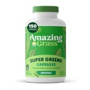 놀라운 잔디 그린 혼합 Superfood 캡슐 : 유기 Spirulina, Chlorella, Beet 뿌리 분말, 소화 효소 및 Probiotics, 150 캡슐 (포장 월병)