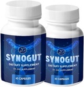 (2 팩) Synogut - 소화 지원 Gut 건강을위한 Synogut 알약 (120 캡슐 - 2 개월 공급)