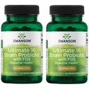 Swanson Dr. Stephen Langer의 공식 - 자연적인 Probiotic w/Prebiotic FOS - 캡슐 당 Digestive 지원 w/3.2 Billion CFU를 승진시키는 16 긴장 보충교재 - (60의 Veggie 캡슐) 2 팩