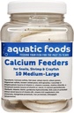 Aquatic Foods Inc. 칼슘 지류 중간 큰 포탄. Shrimp, Snails, Crabs, Crayfish, Hermit Crabs 및 모든 열대어를위한 추가 두꺼운 쉘 ... 10 카운트 항