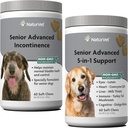 NaturVet 수석 Advanced Incontinence Dog Supplement - 지원 개의 방광 제어 정상 Urination - 60 Ct. 부드러운 Chews - 수석 고급 5-in-1 지원 개 보충 - 60 소프트 Chews