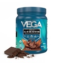 Vega Organic All-in-One Vegan Protein Powder, Chocolate - Superfood Ingredients, 면역 지원을위한 비타민, 여성 및 남성을위한 완두 단백질, 13.2 온스 (패키지 May Vary)