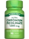 자연의 진실 울트라 크롬 Picolinate 1000mcg | 90 정제 | Vegan, Non-GMO & 글루텐 무료 보충
