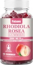 1 팩 2000MG Rhodiola Rosea Gummies - Rhodiola 보충 & Endurance, Mood 및 스트레스, 수면 및 피로 완화 지원, 60 정제를위한 Cortisol 감속기.