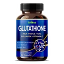 GriMed Glutathione 11,200mg - 우유 이틀, NAC, 교원질, 비타민 C를 가진 X10 힘 - 세포질 웰니스, 레이디언트 피부 - 미국은 & 시험했습니다 (1의 포장)