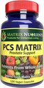 PCS 매트릭스 - 건강한 전립선에 대한 낮은 PSA 레벨 - 100 % 천연 성분 : 톱 Palmetto, Rabdosia, Scute, Plantago Focium, Chrysantaomum, Ganoderma, Lotus Seed - Vegan 캡슐 (120ct)