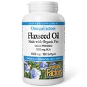 Natural Factors, Flaxseed Oil, Omega-3, 6 및 9 Fatty Acids, 180 softgels (180 인분)의 Omega Factors