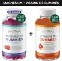 설탕 자유로운 마그네슘 Gummies (180의 Gummies) & 설탕 자유로운 비타민 D Gummies (60 Gummies) – 면역 지원 & Relaxation 가치 뭉치, 젤라틴 자유로운, 글루텐 자유로운, 채식주의자, 모든 자연적인, GMO 자유로운, Kosher