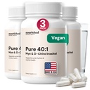 Nourished 40:1 Myo-inositol & D-Chiro Inositol - 여성을위한 보충, 피부 건강, 또는 생리주기 증상 - 여성 호르몬 균형 - 360 캡슐