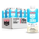 근육 우유 영 단백질 Shake, 바닐라 Crème, 11 Fl Oz 판지, 12 팩, 20g 단백질, 영 설탕, 100 칼로리, 칼슘, 비타민 A, C & D, 4g 섬유, Energizing 스낵, 포장 할 수있다 Vary, 12 개 (팩 1)