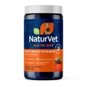 NaturVet All-in-One Dog Supplement - 공동 지원, Digestion, 피부, 코트 케어 - 광물, 오메가-3, 6, 9 - 개를위한 무료 비타민 - 120 Soft Chews
