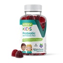 아이 플러스 프리 바이오 틱 섬유에 대한 Viteey Probiotic Gummies - 2 억 CFUs - 소화 건강, Gut 건강, 어린이 지원을위한 변비 완화 - Vegan, 젤라틴 무료 - Chewable Probiotic Berry 맛