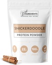 그냥 재료 단백질 분말 | Snickerdoodle Protein Powder Made with 100 % Grass Fed, Non Denatured Whey | 4 다른 단백질 소스 | 유기농 전체 식품 재료 | 15 서빙 | 22g Protein